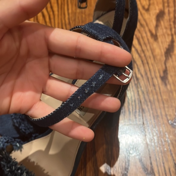 Denim Sandal Heels - Picture 7 of 7